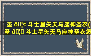 圣 🦢 斗士星矢天马座神圣衣(圣 🦁 斗士星矢天马座神圣衣怎么获得)